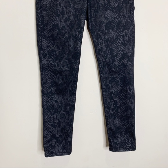 Bevy Flog Shely Black Python Drawstring Pants (Sz 24) Snake Print - Picture 9 of 15